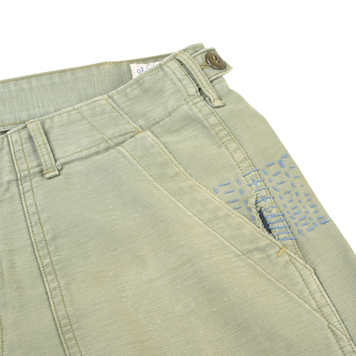 Orslow Fatigue Pants Repaired Made In Japan