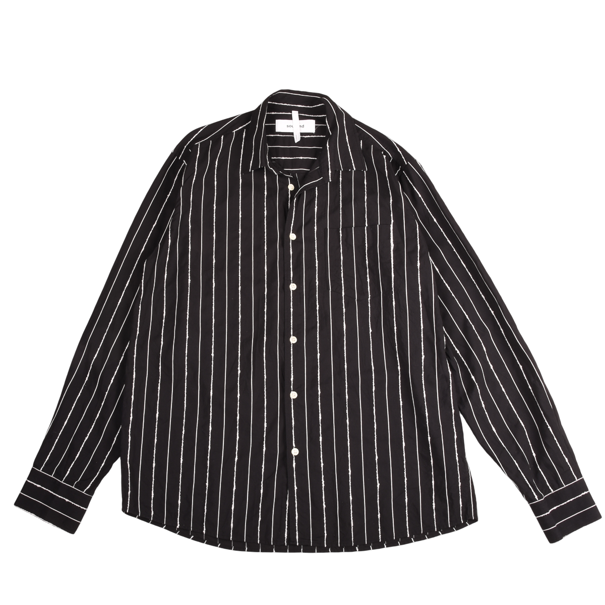 Soulland Copenhagen Black & White Stripe Shirt