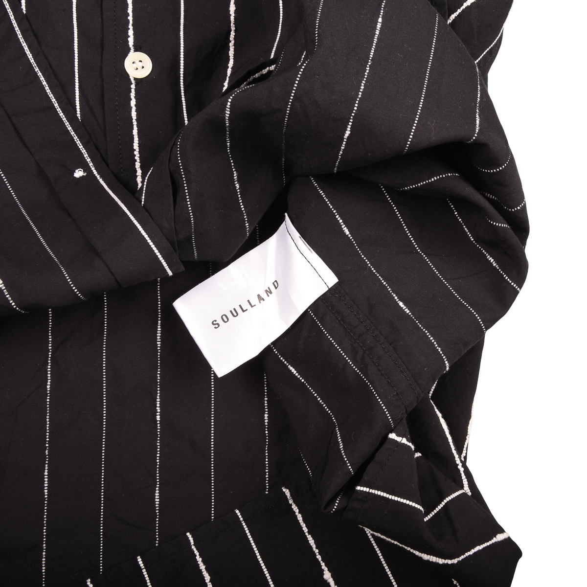 Soulland Copenhagen Black & White Stripe Shirt