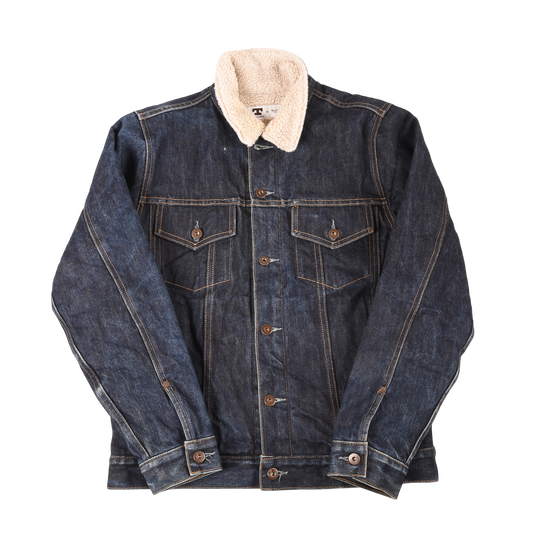 Tellason Shearling Lined Denim Jacket