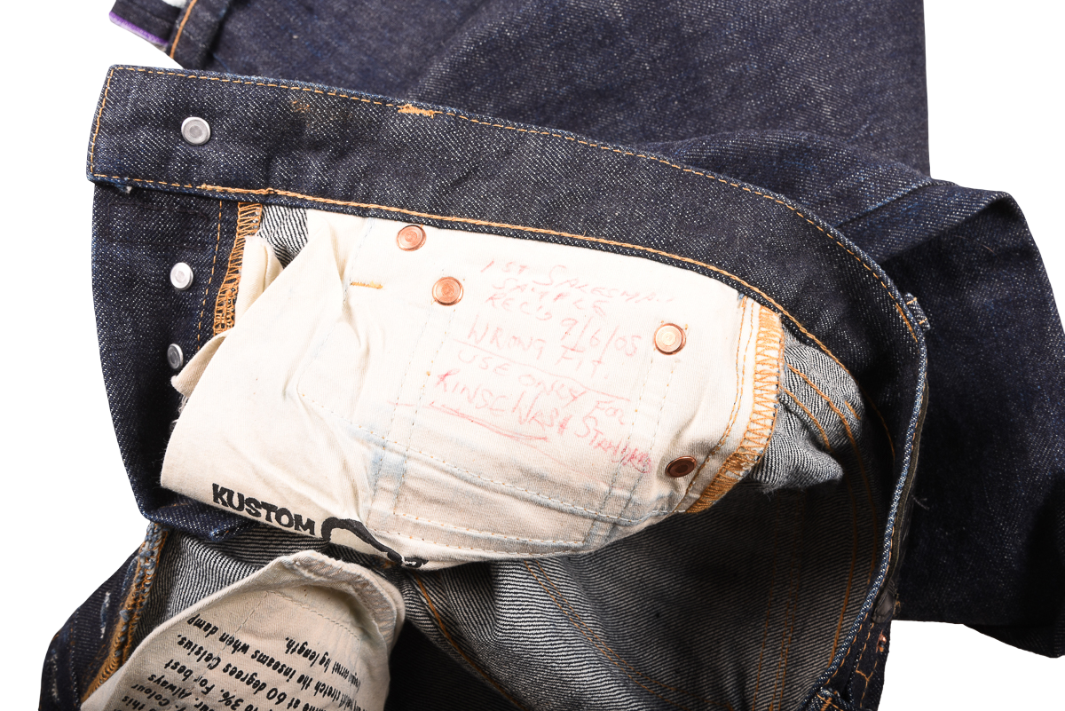 Womens Japanese Selvedge Buckle Back Deadstock W26