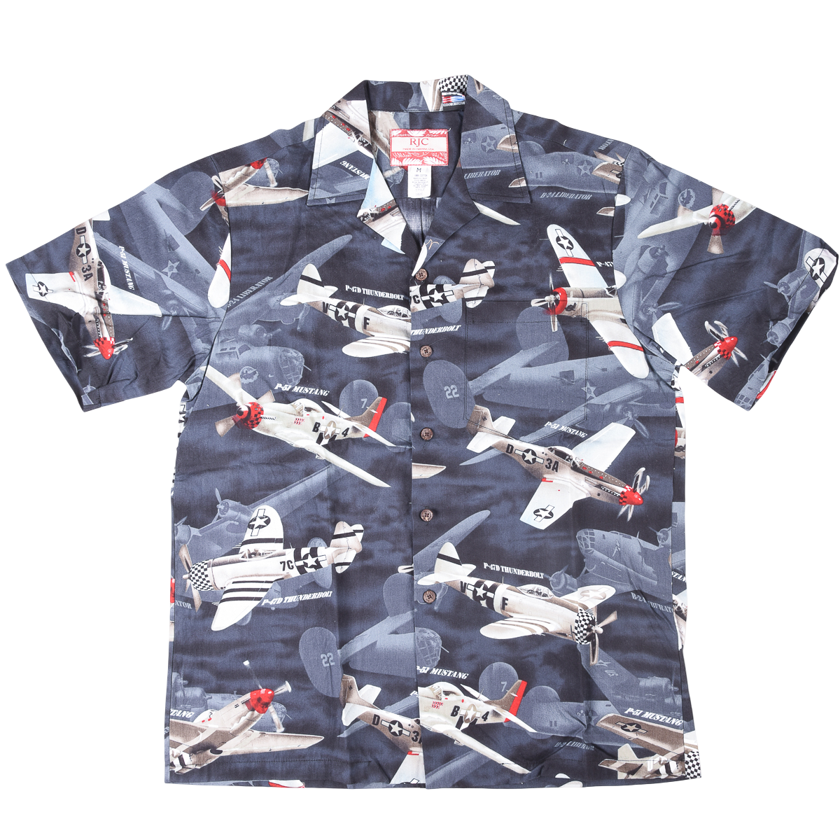 Vintage RJC Hawaiian 'Planes' Shirt Made in HawaiI