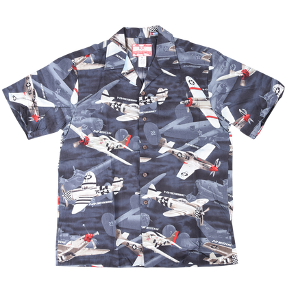 Vintage RJC Hawaiian 'Planes' Shirt Made in HawaiI